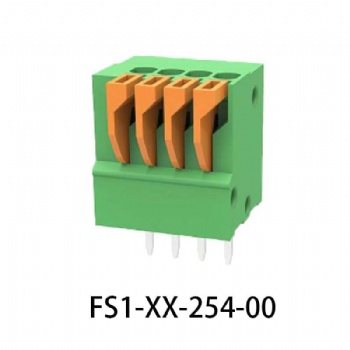 FS1-XX-254-00 PCB spring terminal block