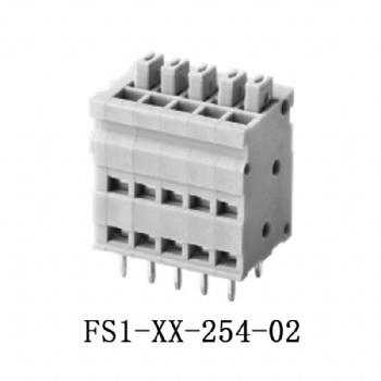 FS1-XX-254-02 PCB spring terminal block