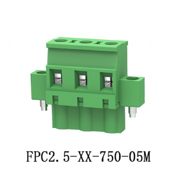 FPC2.5-XX-750-05M 插拔式接线端子