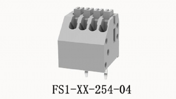 FS1-XX-254-04 PCB spring terminal block