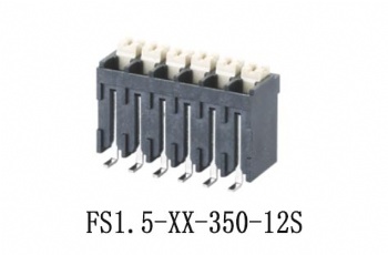 FS1.5-XX-350-12S 弹簧式PCB接线端子