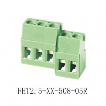 FET2.5-XX-508-05R PCB spring terminal block