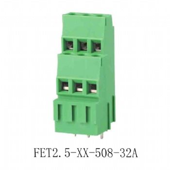 FET2.5-XX-508-32A PCB spring terminal block