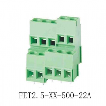 FET2.5-XX-500-22A PCB spring terminal block