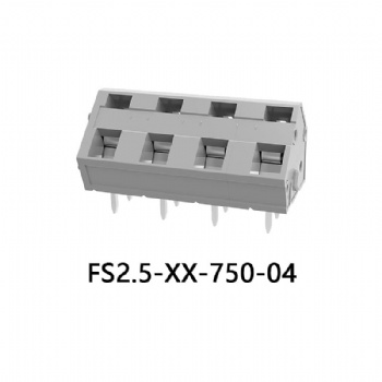 FS2.5-XX-750-04 PCB spring terminal block